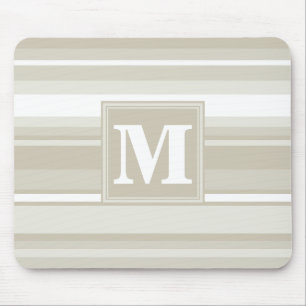 Het zandsteenstrepen van het monogram muismat