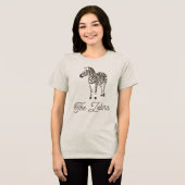 Het Zebra Kleuren Blok Tri-Blend Shirt (Voorkant volledig)
