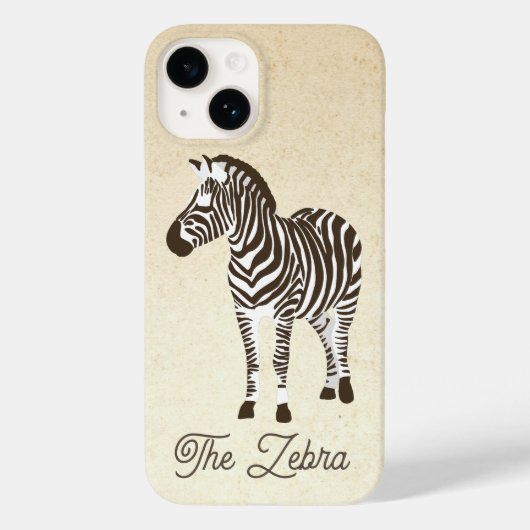 Het Zebra-kleurenblok Case-Mate iPhone Case (Achterkant)