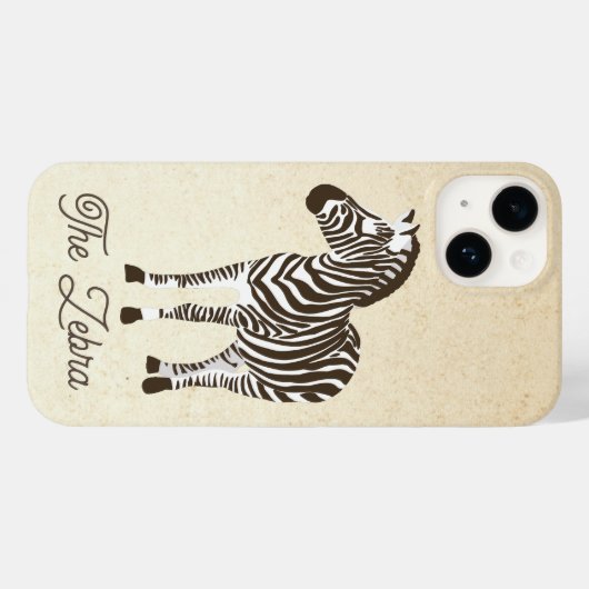 Het Zebra-kleurenblok Case-Mate iPhone Case (Achterkant (horizontaal))
