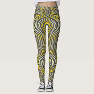 Het Zebra van de citroen Leggings
