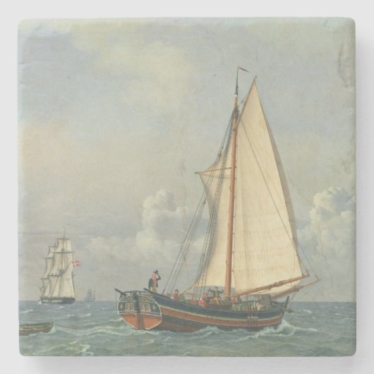 Het Zee, 1831 Stenen Onderzetter (Voorkant)