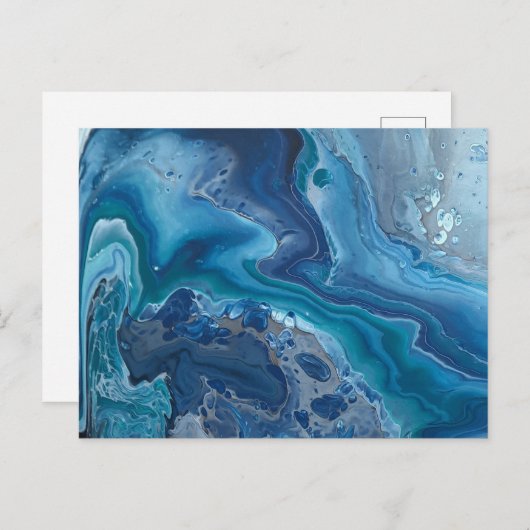 Het zee afwezig briefkaart (Voorkant / Achterkant)