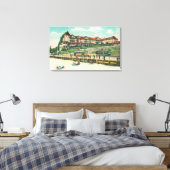 Het Zee Beach Hotel van het strand Canvas Afdruk (Insitu (Slaapkamer))