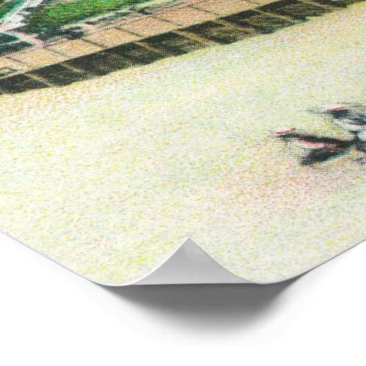 Het Zee Beach Hotel van het strand Poster (Hoek)