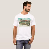 Het Zee Beach Hotel van het strand T-shirt (Voorkant volledig)