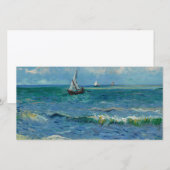 Het Zee bij Les Saintes Maries de la Mer | Van Gog Bedankkaart (Voorkant / Achterkant)