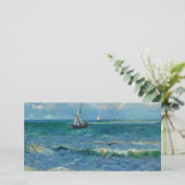Het Zee bij Les Saintes Maries de la Mer | Van Gog Bedankkaart (Staand voorkant)