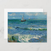 Het Zee bij Les Saintes Maries de la Mer | Van Gog Notitiekaartje (Voorkant / Achterkant)