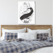 Het Zee Breeze is parfumus Canvas Afdruk (Insitu (Slaapkamer))