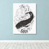 Het Zee Breeze is parfumus Canvas Afdruk (Insitu (Houten vloer))