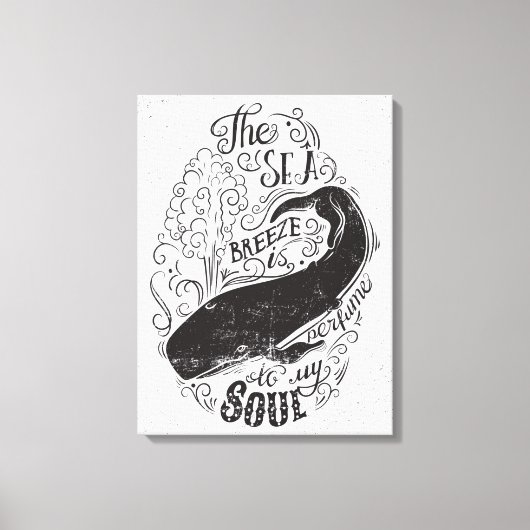 Het Zee Breeze is parfumus Canvas Afdruk (Voorkant)