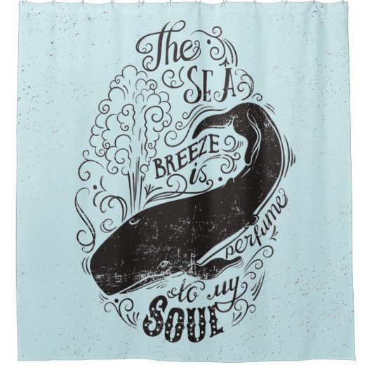 Het Zee Breeze is parfumus Douchegordijn (Voorkant)