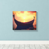 Het Zee canvas Afdruk (Insitu (Houten vloer))