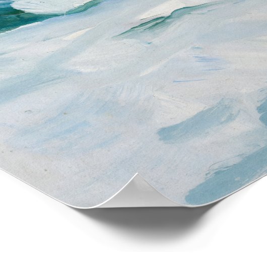 Het Zee | Charles Herbert Woodbury - Impressionism Poster (Hoek)