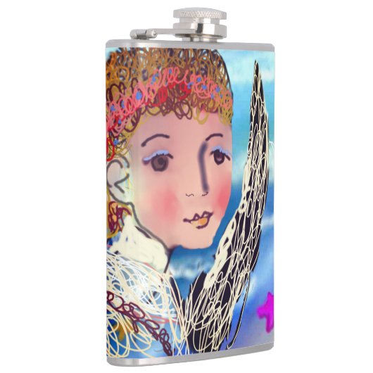 Het zee engel heupfles (Rechts)