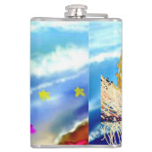 Het zee engel heupfles (Achterkant)