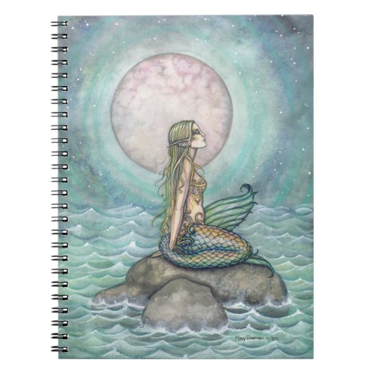 Het Zee Fantasy Art Mermaid Notitieboek (Voorkant)
