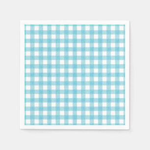 Het Zee Gingham Paper Napkin Servet