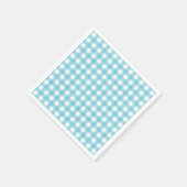 Het Zee Gingham Paper Napkin Servet (Hoek)