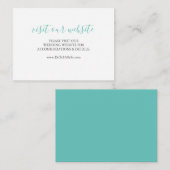 Het Zee Glass Blue Script van de kaart van de webs (Voorkant / Achterkant)