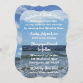 Het Zee High Definition Wedding Invitation Kaart (Voorkant / Achterkant)