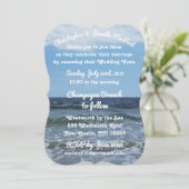 Het Zee High Definition Wedding Invitation Kaart (Staand voorkant)