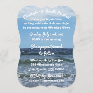 Het Zee High Definition Wedding Invitation Kaart