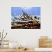 Het Zee Ice, Caspar David Friedrich Poster (Keuken)