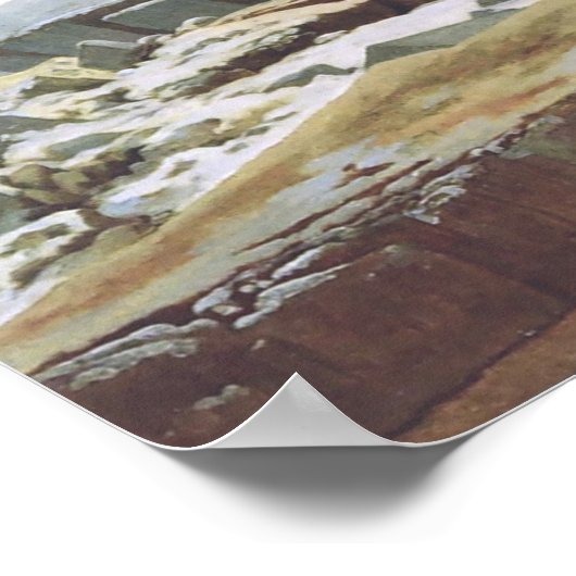 Het Zee Ice (Friedrich 1824) Poster (Hoek)