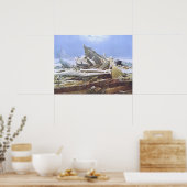Het Zee Ice (Friedrich 1824) Poster (Keuken)
