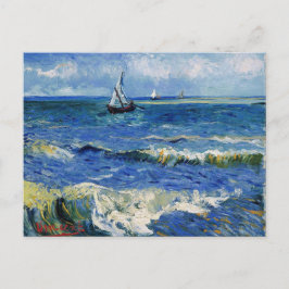 Het Zee in Saintes Maries de la Mer, Van Gogh Post Briefkaart
