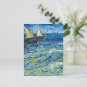Het Zee in Saintes-Maries door Vincent van Gogh Briefkaart (Staand voorkant)