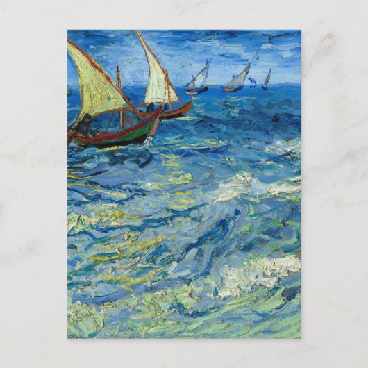 Het Zee in Saintes-Maries door Vincent van Gogh Briefkaart (Voorkant)