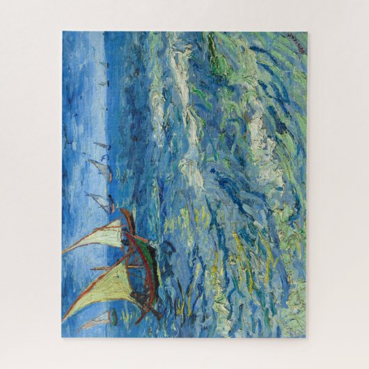 Het Zee in Saintes-Maries door Vincent van Gogh Legpuzzel (Verticaal)