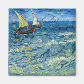 Het Zee in Saintes-Maries door Vincent van Gogh Magneet (Voorkant)