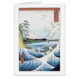 Het Zee in Satta, Hiroshige, 1858