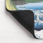 Het Zee in Satta, Hiroshige, 1858 Mousepad Muismat (Hoek)