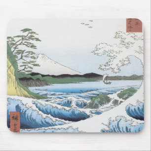 Het Zee in Satta, Hiroshige, 1858 Mousepad Muismat