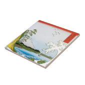 Het Zee in Satta in de provincie Suruga Tegeltje (Zijkant)