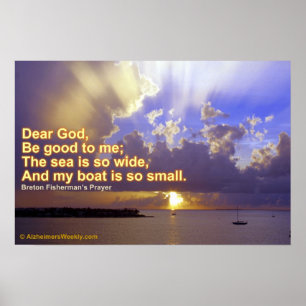 Het zee is zo breed poster