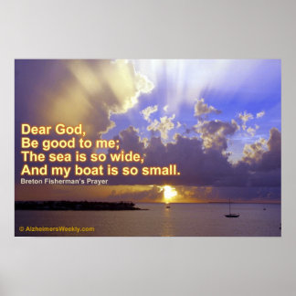 Het zee is zo breed poster