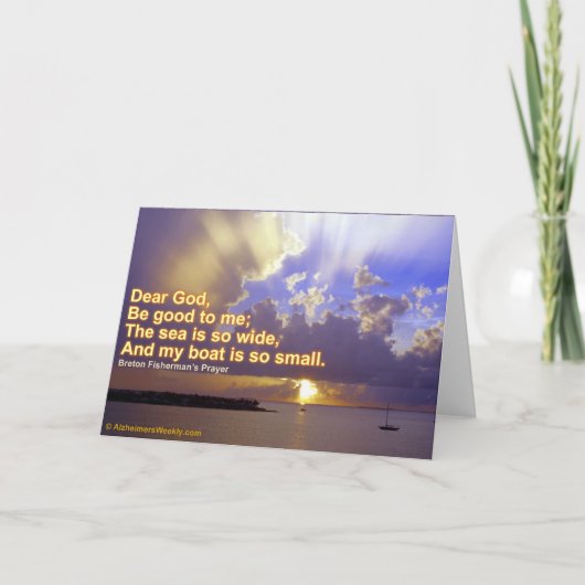 Het zee is zo breed Wenskaart Kaart (Voorkant)