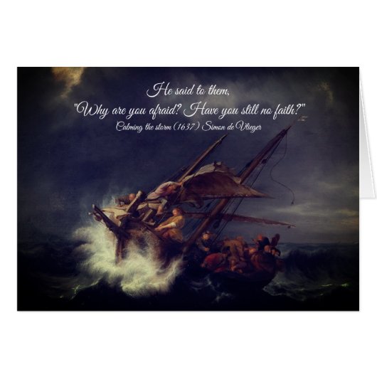 Het Zee kalmeren (Voorkant Horizontaal)