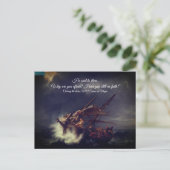 Het Zee kalmeren Briefkaart (Staand voorkant)