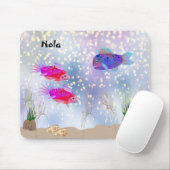 Het Zee Kute Fish & Planten Muismat (Met muis)