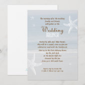 Het Zee na de bruiloft brunch uitnodiging (Voorkant / Achterkant)