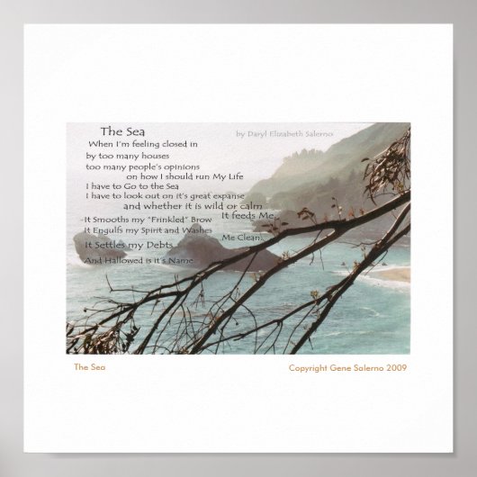 Het Zee Poster (Voorkant)