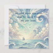 Het Zee & Quote Notitiekaartje (Voorkant)