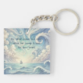 Het Zee & Quote Sleutelhanger (Achterkant)